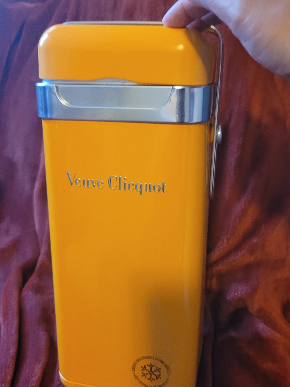 Yellow Champagne Cooler Canister - Insulated Storage